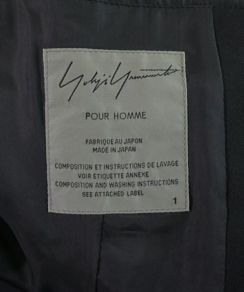 yohji yamamoto POUR HOMME（ヨウジヤマモトプールオム）テーラードジャケット 黒 サイズ:1(XS位) メンズ/2200655547013