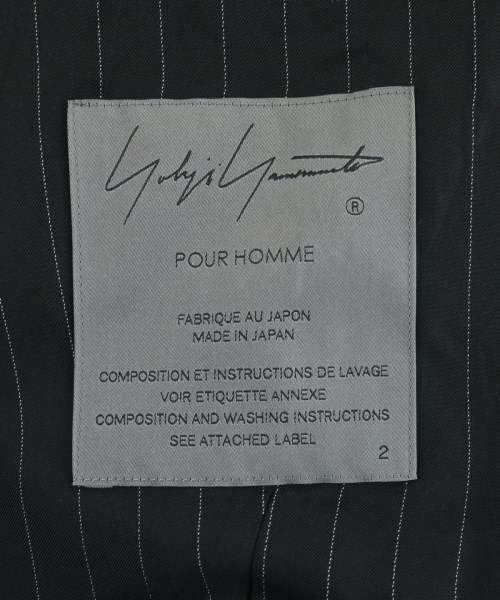 yohji yamamoto POUR HOMME（ヨウジヤマモトプールオム）カジュアルシャツ 黒 サイズ:2(S位) メンズ/2200655547037