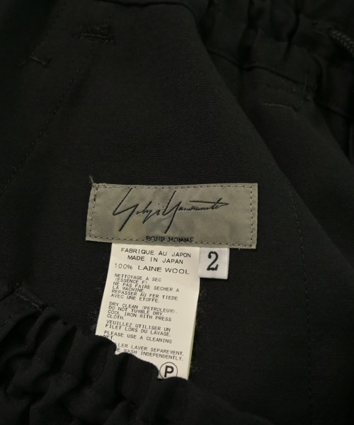 yohji yamamoto POUR HOMME（ヨウジヤマモトプールオム）スラックス 黒 サイズ:2(S位) メンズ/2200655547044