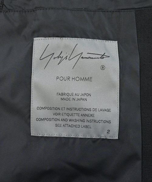 yohji yamamoto POUR HOMME（ヨウジヤマモトプールオム）カジュアルジャケット 黒 サイズ:2(S位) メンズ/2200655647010