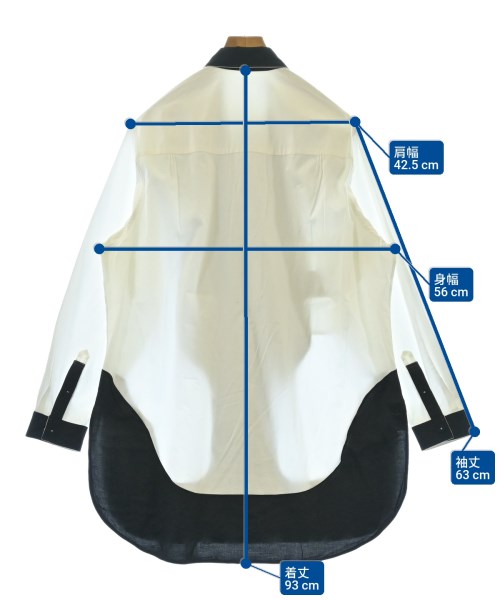 yohji yamamoto POUR HOMME（ヨウジヤマモトプールオム）カジュアルシャツ 白 サイズ:-(XL位) メンズ/2200649900060