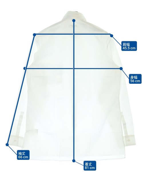 yohji yamamoto POUR HOMME（ヨウジヤマモトプールオム）カジュアルシャツ 白 サイズ:4(L位) メンズ/2200646445038