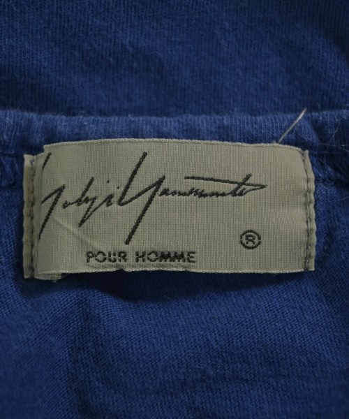 yohji yamamoto POUR HOMME（ヨウジヤマモトプールオム）Tシャツ・カットソー 青 サイズ:3(M位) メンズ/2200646445045