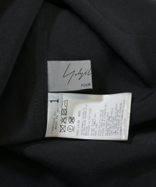 yohji yamamoto POUR HOMME（ヨウジヤマモトプールオム）カジュアルシャツ 黒 サイズ:1(XS位) メンズ/2200656588039
