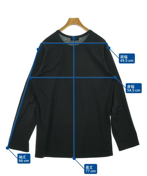 yohji yamamoto POUR HOMME（ヨウジヤマモトプールオム）Tシャツ・カットソー 黒 サイズ:3(M位) メンズ/2200656588053