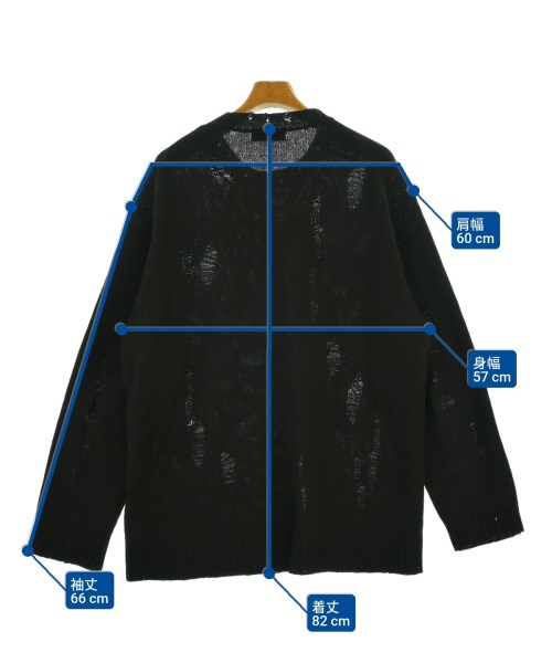 yohji yamamoto POUR HOMME（ヨウジヤマモトプールオム）ニット・セーター 黒 サイズ:3(M位) メンズ/2200656791019