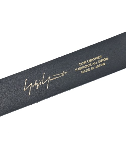 Yohji Yamamoto（ヨウジヤマモト）ベルト 黒 サイズ:- メンズ/2200657178031