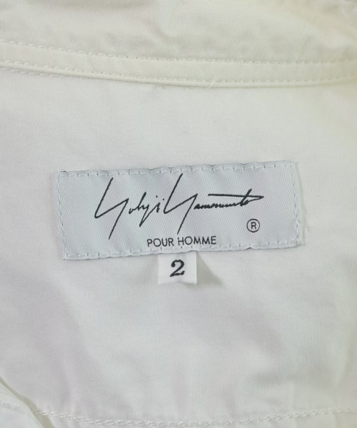 yohji yamamoto POUR HOMME（ヨウジヤマモトプールオム）カジュアルシャツ 白 サイズ:2(S位) メンズ/2200657630041
