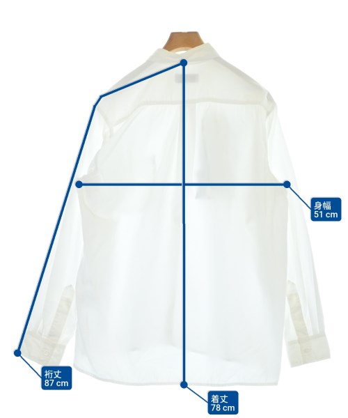 yohji yamamoto POUR HOMME（ヨウジヤマモトプールオム）カジュアルシャツ 白 サイズ:2(S位) メンズ/2200657630041