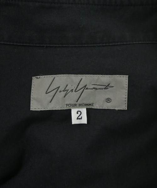 yohji yamamoto POUR HOMME（ヨウジヤマモトプールオム）カジュアルシャツ 黒 サイズ:2(S位) メンズ/2200657630058