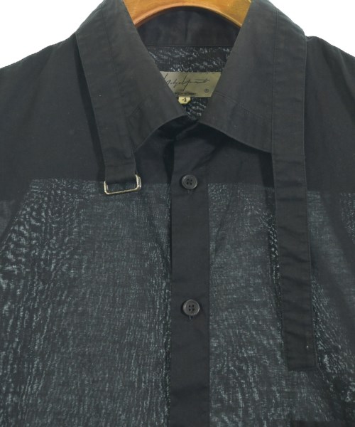 yohji yamamoto POUR HOMME（ヨウジヤマモトプールオム）カジュアルシャツ 黒 サイズ:4(L位) メンズ/2200657651015
