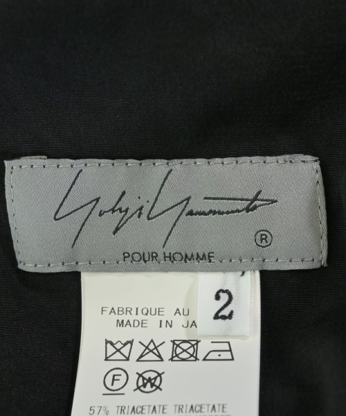 yohji yamamoto POUR HOMME（ヨウジヤマモトプールオム）スラックス 黒 サイズ:2(S位) メンズ/2200657677022