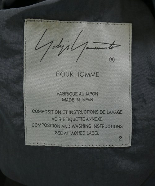 yohji yamamoto POUR HOMME（ヨウジヤマモトプールオム）ダウンコート 黒 サイズ:2(S位) メンズ/2200657718015