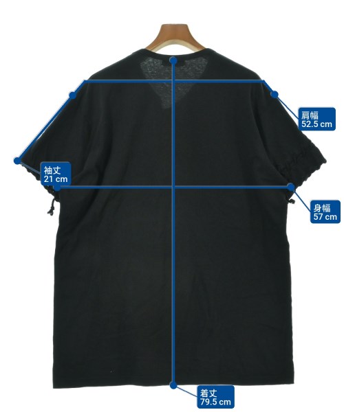 yohji yamamoto POUR HOMME（ヨウジヤマモトプールオム）Tシャツ・カットソー 黒 サイズ:3(M位) メンズ/2200657908089