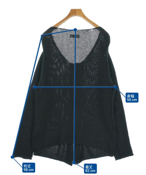 yohji yamamoto POUR HOMME（ヨウジヤマモトプールオム）カーディガン 黒 サイズ:3(M位) メンズ/2200655127086