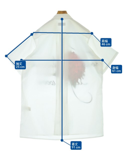 yohji yamamoto POUR HOMME（ヨウジヤマモトプールオム）カジュアルシャツ 白 サイズ:3(M位) メンズ/2200658186059