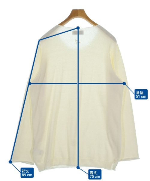 yohji yamamoto POUR HOMME（ヨウジヤマモトプールオム）ニット・セーター 白 サイズ:3(M位) メンズ/2200658261039