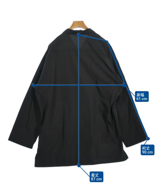 yohji yamamoto POUR HOMME（ヨウジヤマモトプールオム）カジュアルシャツ 黒 サイズ:1(XS位) メンズ/2200658261060