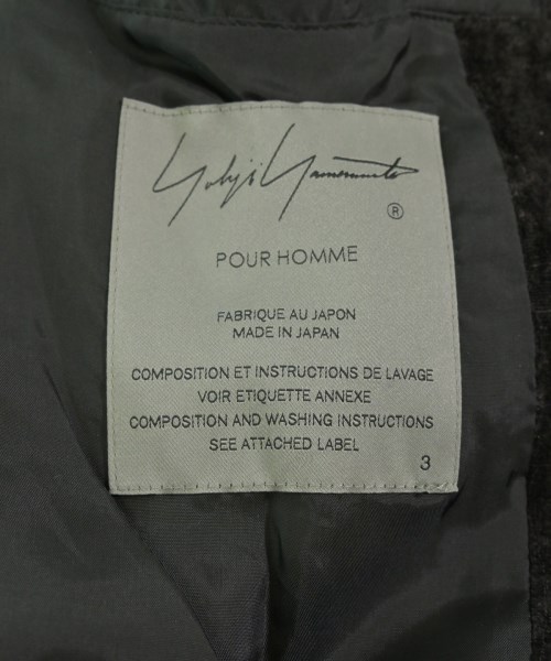 yohji yamamoto POUR HOMME（ヨウジヤマモトプールオム）その他 グレー サイズ:3(M位) メンズ/2200658928017
