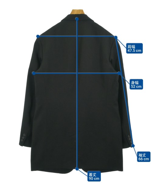 yohji yamamoto POUR HOMME（ヨウジヤマモトプールオム）カジュアルジャケット 黒 サイズ:3(M位) メンズ/2200658928031