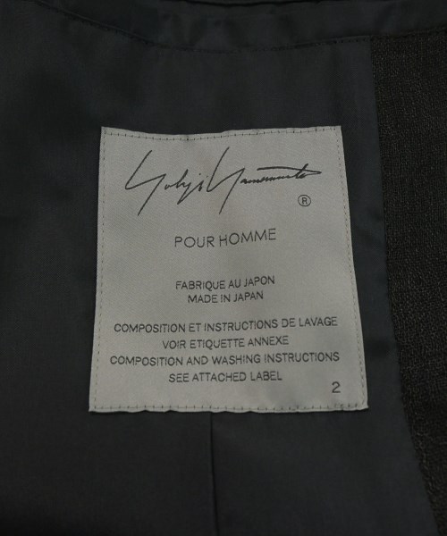 yohji yamamoto POUR HOMME（ヨウジヤマモトプールオム）カジュアルジャケット 黒 サイズ:2(S位) メンズ/2200659281012