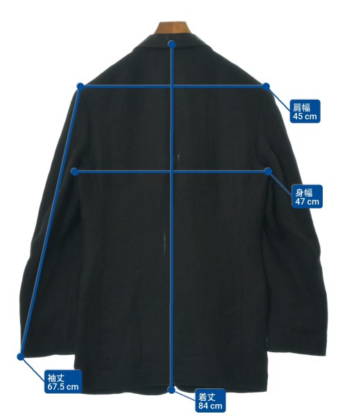 yohji yamamoto POUR HOMME（ヨウジヤマモトプールオム）カジュアルジャケット 黒 サイズ:2(S位) メンズ/2200659281012