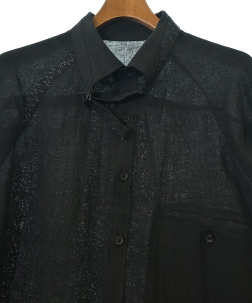 yohji yamamoto POUR HOMME（ヨウジヤマモトプールオム）カジュアルシャツ 黒 サイズ:2(S位) メンズ/2200659281029