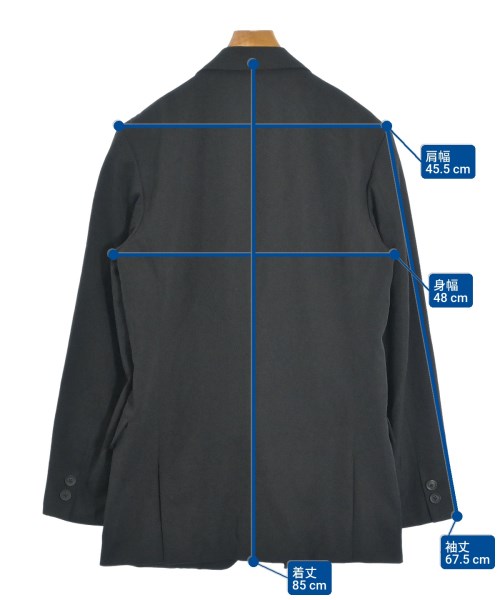 yohji yamamoto POUR HOMME（ヨウジヤマモトプールオム）テーラードジャケット 黒 サイズ:3(M位) メンズ/2200660123011