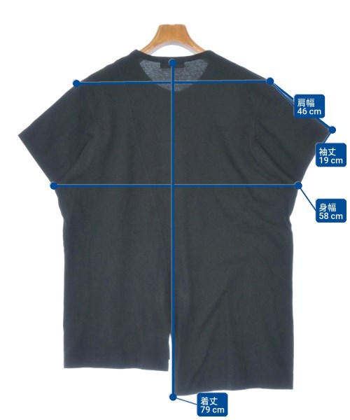 yohji yamamoto POUR HOMME（ヨウジヤマモトプールオム）Tシャツ・カットソー 黒 サイズ:3(M位) メンズ/2200660717050