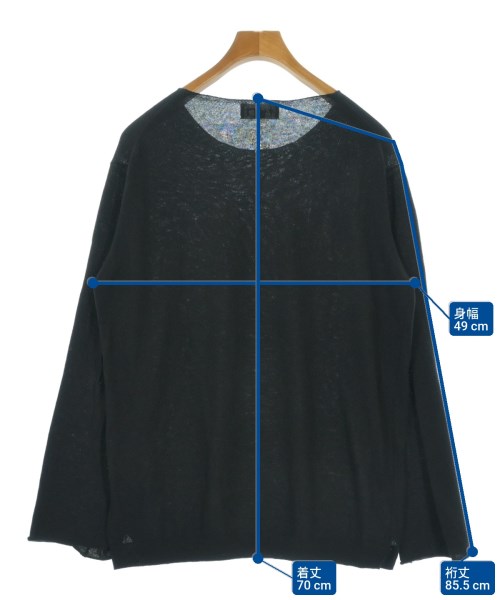 yohji yamamoto POUR HOMME（ヨウジヤマモトプールオム）ニット・セーター 黒 サイズ:3(M位) メンズ/2200660838038