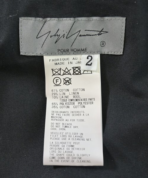 yohji yamamoto POUR HOMME（ヨウジヤマモトプールオム）その他 黒 サイズ:2(S位) メンズ/2200660932026