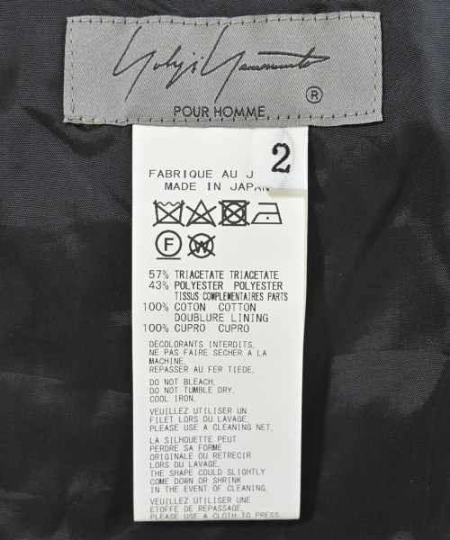 yohji yamamoto POUR HOMME（ヨウジヤマモトプールオム）その他 黒 サイズ:2(S位) メンズ/2200660932040
