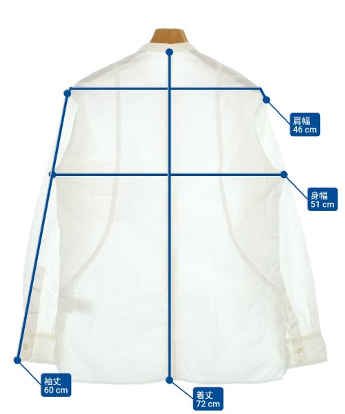 yohji yamamoto POUR HOMME（ヨウジヤマモトプールオム）カジュアルシャツ 白 サイズ:2(S位) メンズ/2200661674123