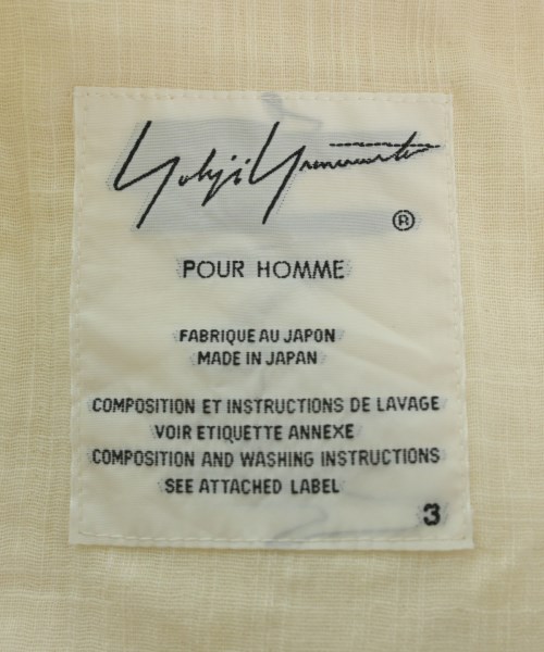 yohji yamamoto POUR HOMME（ヨウジヤマモトプールオム）その他 白 サイズ:-(XL位) メンズ/2200659400482
