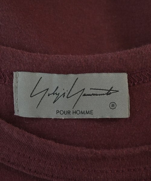 yohji yamamoto POUR HOMME（ヨウジヤマモトプールオム）Tシャツ・カットソー 赤 サイズ:3(M位) メンズ/2200662180128