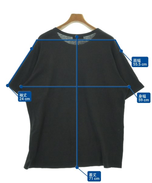 yohji yamamoto POUR HOMME（ヨウジヤマモトプールオム）Tシャツ・カットソー 黒 サイズ:3(M位) メンズ/2200710792020