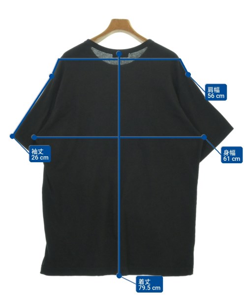 yohji yamamoto POUR HOMME（ヨウジヤマモトプールオム）Tシャツ・カットソー 黒 サイズ:3(M位) メンズ/2200710792037