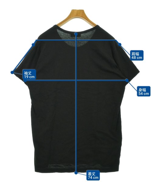 yohji yamamoto POUR HOMME（ヨウジヤマモトプールオム）Tシャツ・カットソー 黒 サイズ:3(M位) メンズ/2200711425040
