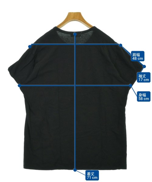 yohji yamamoto POUR HOMME（ヨウジヤマモトプールオム）Tシャツ・カットソー 黒 サイズ:3(M位) メンズ/2200711425057