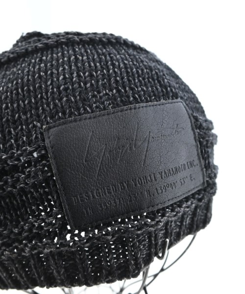 yohji yamamoto POUR HOMME（ヨウジヤマモトプールオム）ニットキャップ・ビーニー 黒 サイズ:- メンズ/2200711425149