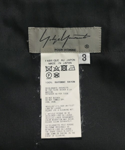 yohji yamamoto POUR HOMME（ヨウジヤマモトプールオム）その他 黒 サイズ:3(M位) メンズ/2200712651028