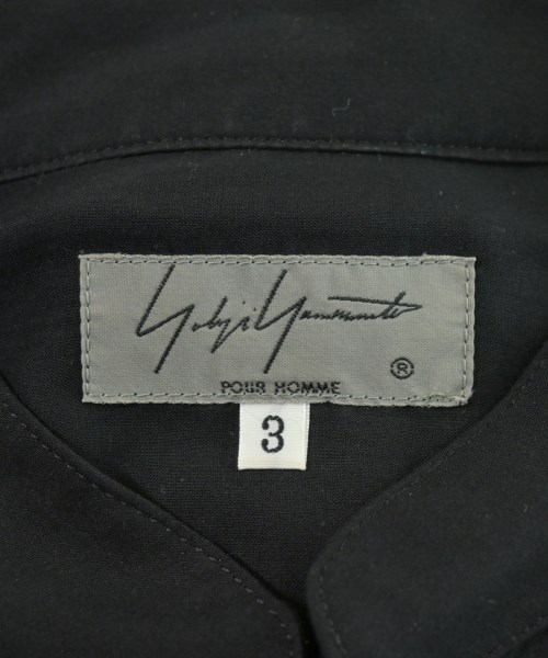 yohji yamamoto POUR HOMME（ヨウジヤマモトプールオム）カジュアルシャツ 黒 サイズ:3(M位) メンズ/2200712651042