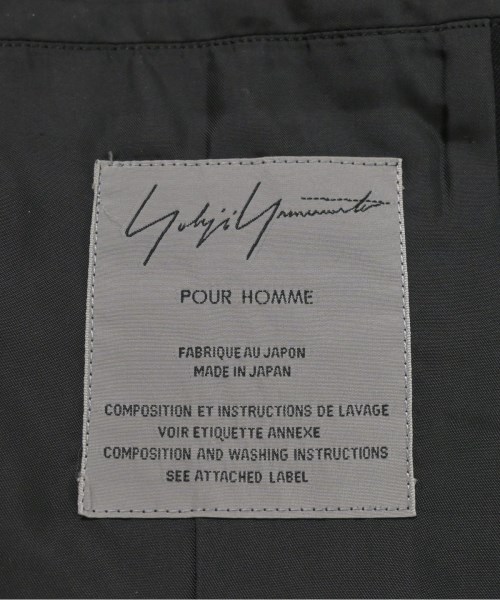 yohji yamamoto POUR HOMME（ヨウジヤマモトプールオム）カジュアルジャケット 黒 サイズ:F メンズ/2200712783033