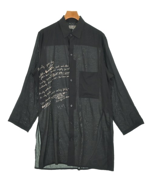 yohji yamamoto POUR HOMME（ヨウジヤマモトプールオム）カジュアルシャツ 黒 サイズ:1(XS位) メンズ/2200713340082