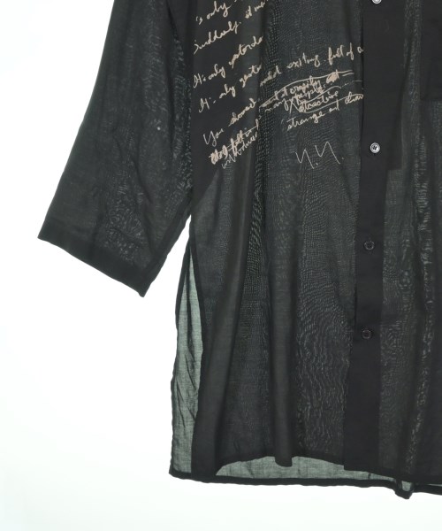 yohji yamamoto POUR HOMME（ヨウジヤマモトプールオム）カジュアルシャツ 黒 サイズ:1(XS位) メンズ/2200713340082