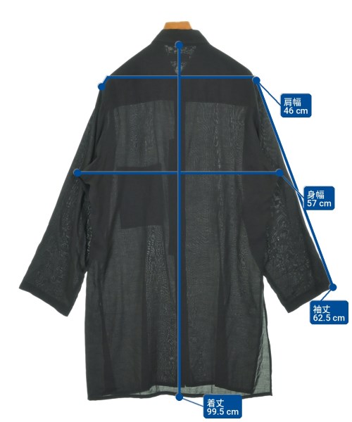 yohji yamamoto POUR HOMME（ヨウジヤマモトプールオム）カジュアルシャツ 黒 サイズ:1(XS位) メンズ/2200713340082
