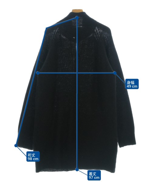 yohji yamamoto POUR HOMME（ヨウジヤマモトプールオム）カーディガン 黒 サイズ:3(M位) メンズ/2200713377026