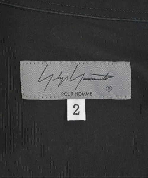 yohji yamamoto POUR HOMME（ヨウジヤマモトプールオム）カジュアルシャツ 黒 サイズ:2(S位) メンズ/2200713377071
