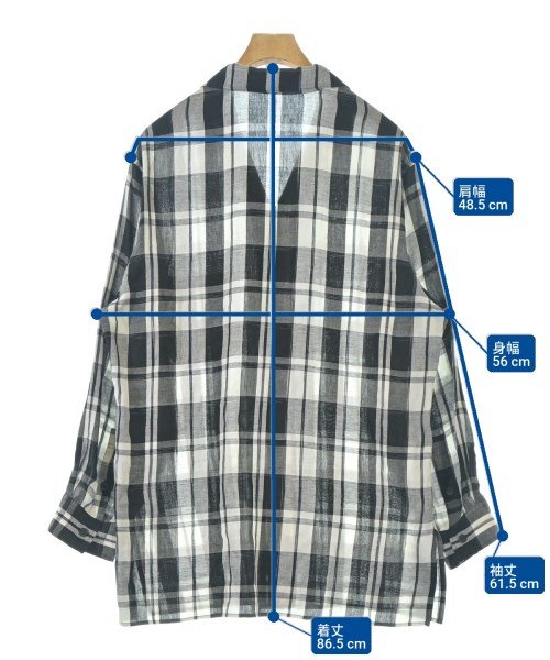 yohji yamamoto POUR HOMME（ヨウジヤマモトプールオム）カジュアルシャツ 黒 サイズ:3(M位) メンズ/2200713623031