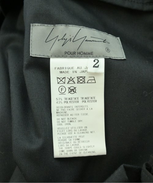 yohji yamamoto POUR HOMME（ヨウジヤマモトプールオム）ショートパンツ 黒 サイズ:2(S位) メンズ/2200713654073